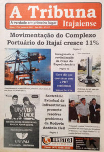 Capa de A Tribuna Itajaiense