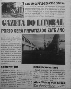 Capa da Gazeta do Litoral