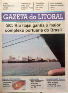 Capa da Gazeta do Litoral