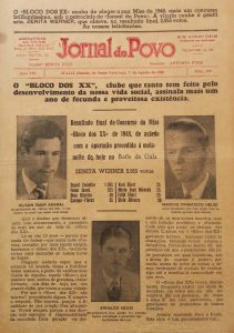 Capa do Jornal do Povo de 7 de agosto de 1948